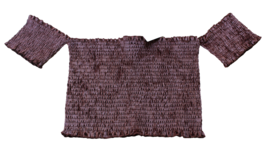 NWT BOZZOLO VELVETY STRETCH TUBE TOP W/ATTACHED SHORT SLEEVES MAUVE JR S... - £7.85 GBP