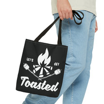 Custom Tote Bag with Campfire Marshmallow Design - Perfect for Camping T... - $21.63+