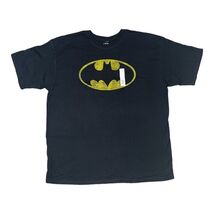 DC Comics Batman Classic Logo Adult 2X Large Black Yellow Graphic Shirt - $13.49