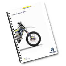 HUSQVARNA 2017 - FE 350 - OWNERS MANUAL - REPRINTED COMB BOUND - $24.97