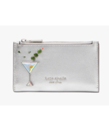 Kate Spade Shaken Not Stirred Embellished Metallic Small Slim Bifold Wal... - $1,915.64 MXN