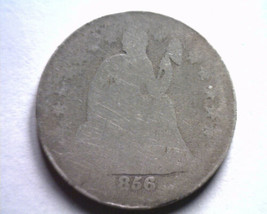 1856 Small Date Seated Liberty Dime About Good+ Ag+ Original Coin Bobs Coins - £10.38 GBP
