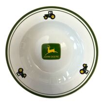 John Deere Tractor Soup Salad Bowl 9 in Gibson Licensed 2000s Green Yellow - $14.40