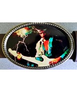 Jimi Hendrix Epoxy Belt Buckle ( 1976 Photo) Rock Collectible    - $332.38 MXN