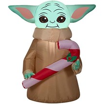 Gemmy Christmas Airblown Inflatable The Child w/Candy Cane Star Wars, 3.... - $57.03