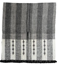 EKTA | wool Throw | Cream and black | Blanket - £143.88 GBP
