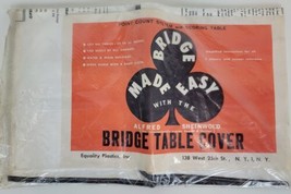 Vintage NIP Alfred Sheinwold Bridge Table Cover Vinyl - £7.12 GBP