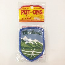 New Vtg Patch Badge Travel Souvenir MONTANA Iron Sew On Emblem U.S.A Mountains - £15.55 GBP