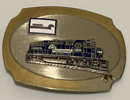 Vintage Locomotive Train Belt Buckle - 3 3/4&quot; X 2 1/2&quot; - GW10 - £18.98 GBP
