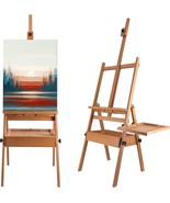 Large Solid Beech Wood Painting Easel with Storage Drawer and Palette (6... - $211.31 CAD