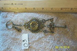 purse jewlrey bronze color keychain backpack filigree stylish charms key... - $7.59