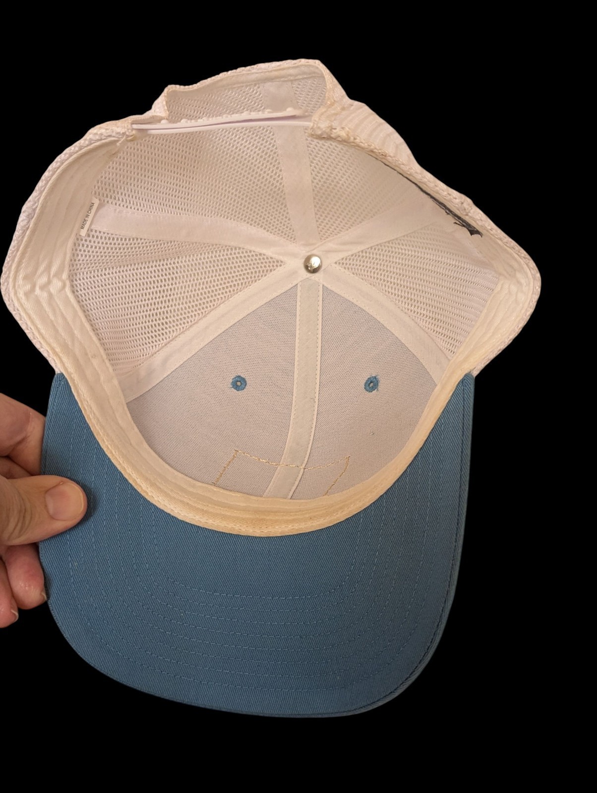 Montana Mermaid Patch Trucker SnapBack Hat Blue White Richardson Baseball Cap Item image 7
