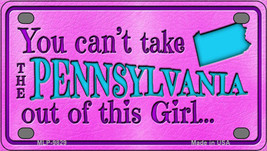 Pennsylvania Girl Novelty Mini Metal License Plate Tag - $14.95