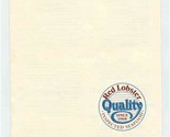 1969 Red Lobster Restaurant Menu Quality Inspected Seafood Since 1968 - $17.82