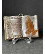 Vintage Deco Catholic Church Wax Designed Bible Book - €21,87 EUR