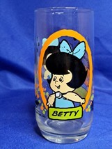 1986 Pizza Hut Hanna Barbera The Flintstone Kids Betty Rubble Glass Cup - £14.72 GBP