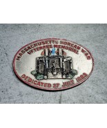 Massachusetts Korean War Veterans Memorial Dedicated 27 July 1993 Plaque - $13.82