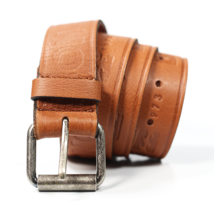 Billabong Men&#39;s Brown Buffalo Leather Belt (S04) - £11.61 GBP