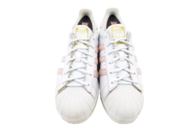 Adidas Superstar Leather Womens Sneaker Clam Shell White Pink 789002 Sz 7 - £18.89 GBP