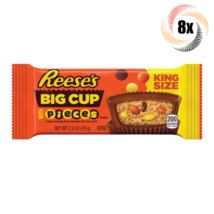 8x Packs Reese&#39;s Stuffed Pieces King Size Big Cups | 2 Cups Per Pack! | ... - £27.51 GBP