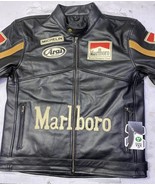 Men Marlboro Leather Jacket Vintage Racing Rare Motorcycle Biker Leather... - £94.42 GBP+