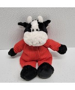 Vintage A&amp;A Aurora Plush Slumber Party Pals Cow Beanbag Plush 8&quot; Red Paj... - $54.65