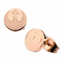 Star Wars Rebel Alliance Symbol Stainless Steel Stud Earrings Orange - £19.65 GBP