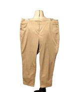 J. Jill Women Chino Pants Size 12P Beige Stretch with Pockets - $326.63 MXN