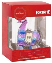 Hallmark Loot Llama Fortnite Red Box Gift Ornament 2021 - £14.20 GBP