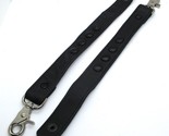 Pair of Leather 15&quot; Black Leather Clip End Adjustable Wrist Restraints  - £39.10 GBP