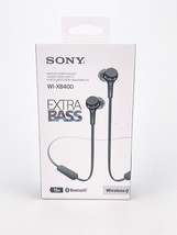 Sony WI XB400 Extra Bass Bluetooth Wireless In Ear Headphones Black Brand New - £77.53 GBP
