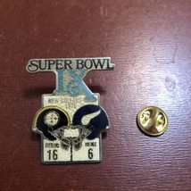 New Orleans 1975 Super Bowl IX Steelers 16-Vikings 6 Hat Pin  - £7.43 GBP