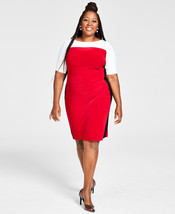 Kasper Womens Plus Colorblock Office Wear to Work Dress - $354.15 MXN