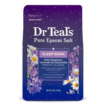 Dr Teal's Pure Epsom Salt Soak, Sleep Blend with Melatonin, Lavender & Chamomile - £20.29 GBP