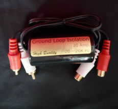 Ground Loop Isolator Noise Eliminated Line-Level output RCA to RCA 20 AM... - £7.41 GBP