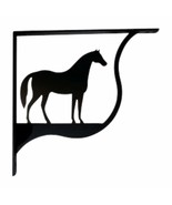 Village Wrought Iron SB-68-M 7.25 Inch Horse Shelf Bracket Medium, Black - €43,37 EUR