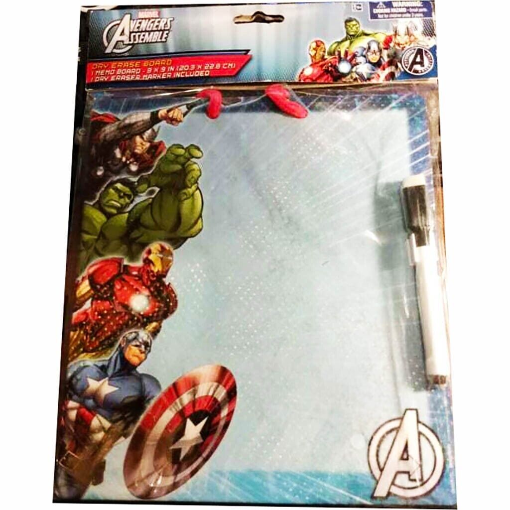 Marvel Avengers Dry Erase Board Marker With Hanging Strap Kids Birthday ... - $3.95