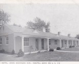 Vintage Real Photo Post Card RPPC Evergreen Motel Inkster Michigan on US... - $6.88