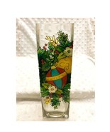 Vintage Joan Baker Designs Stained Glass Handpainted Holiday Vase/Candle... - $52.73 CAD