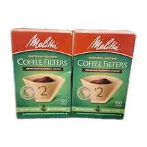 Melitta #2 Natural Brown Cone Coffee Filters 100 Count *NEW* LOT of 2 - $17.37 CAD