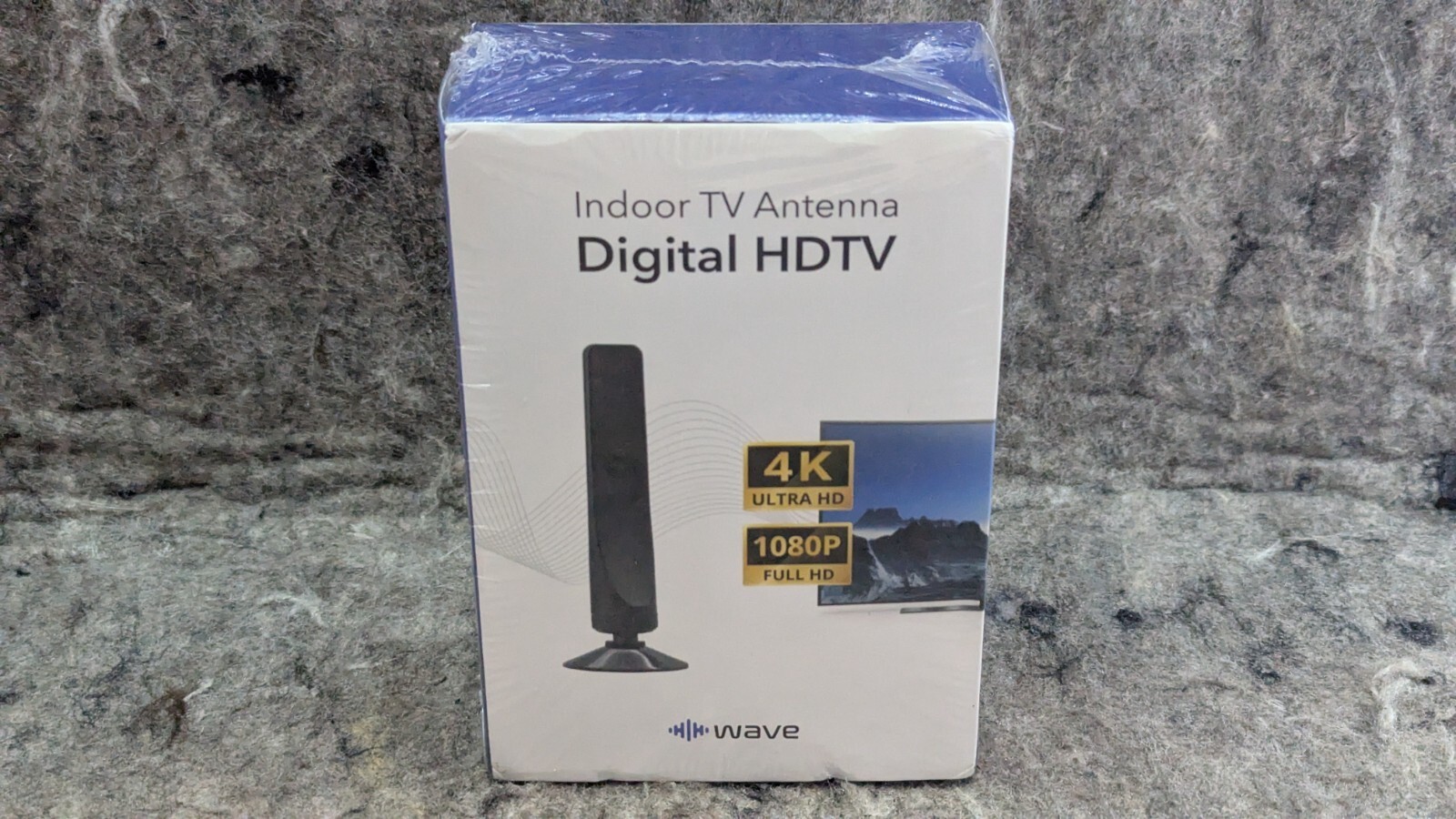 Wave Max Indoor TV Antenna 4K Ultra HD Signal Booster No Subscriptions 1... - $9.99