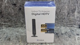Wave Max Indoor TV Antenna 4K Ultra HD Signal Booster No Subscriptions 1... - $9.99