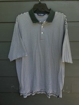 Polo Golf Ralph Lauren Shirt Men Sz XL Striped Green Classic Preppy Pima... - £13.00 GBP