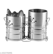 Stainless Steel Spoon Holder Cutlery Holder Multi Purpose Stand/Rack/Tra... - £19.18 GBP