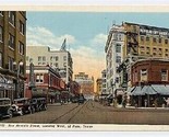 El Paso San Antonio Street  Looking West Postcard - $11.88