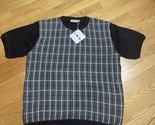 New with Tags ADONIS Plaid Sz Large 100% Rayon Stretch Fabric Mens Shirt - $9.90