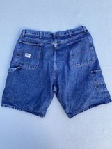 Wrangler Carpenter Jeans Shorts Mens 36x8.5 Blue Denim Cargo Relaxed Tag 40 - £12.55 GBP