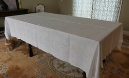 Vintage Damask Jacquard Tablecloth 56 X 100 Inches Chrysanthemum Design ... - $21.49