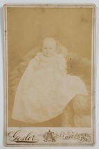 Greensburg Pennsylvania Darling Baby Gesler Studio Cabinet Card Photo GG08 - £7.99 GBP