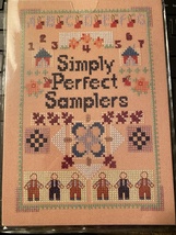 Simply Perfect Samplers Cross Stitch Pattern on 5x7 Cards in Vinyl Sleeve - £7.17 GBP